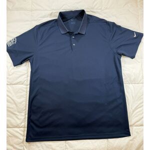 Nike Golf Polo Shirt Mens XL Navy Blue Dri-FIT Southern Belle Riverboat Logo